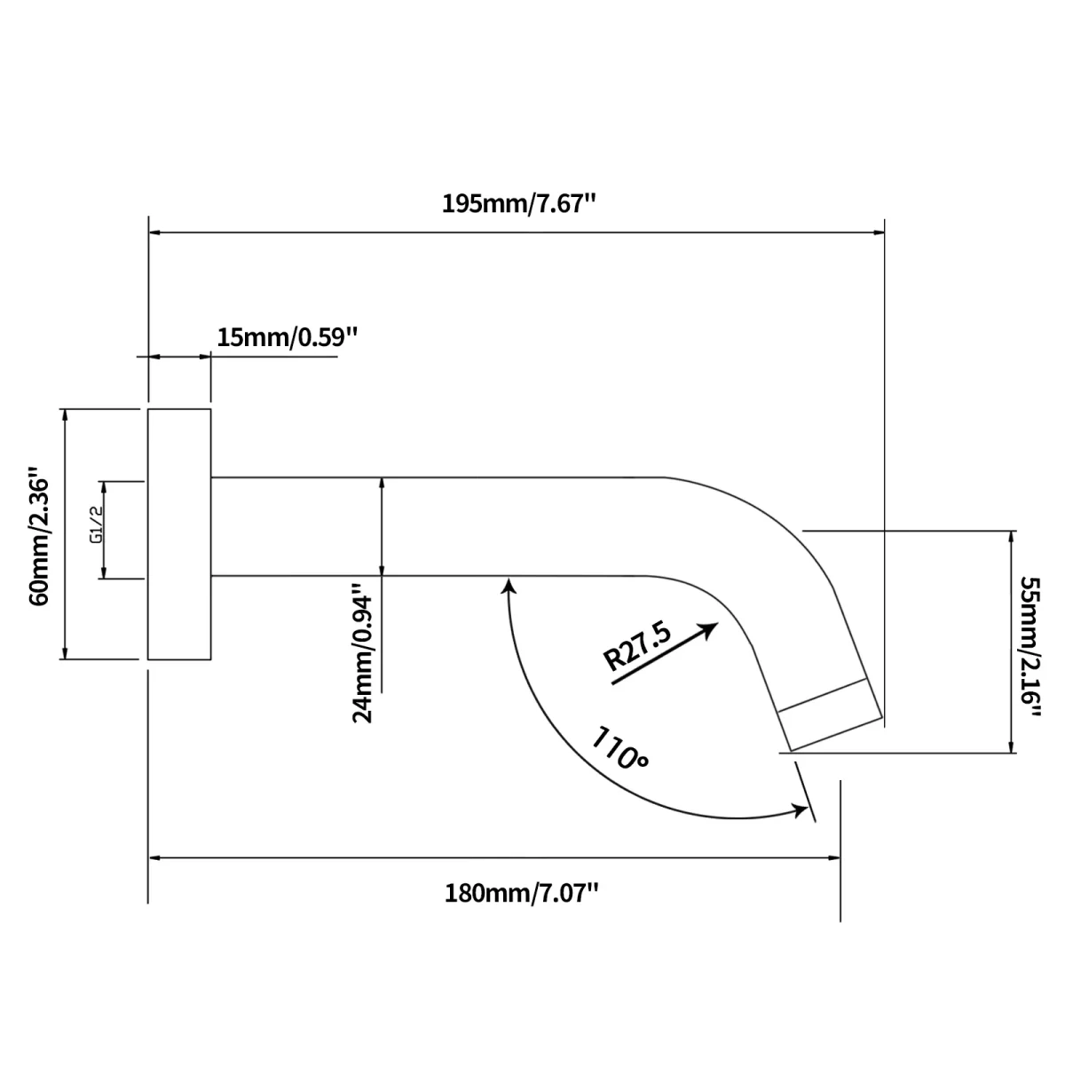 Round Wall Spout - Image 2