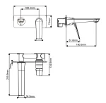 Wall Mixer with Spout - Image 2