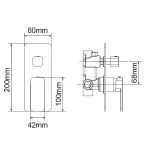 Wall Mixer With Diverter - Image 2
