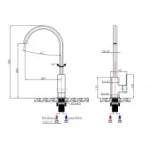 Square Kitchen Mixer - Image 2