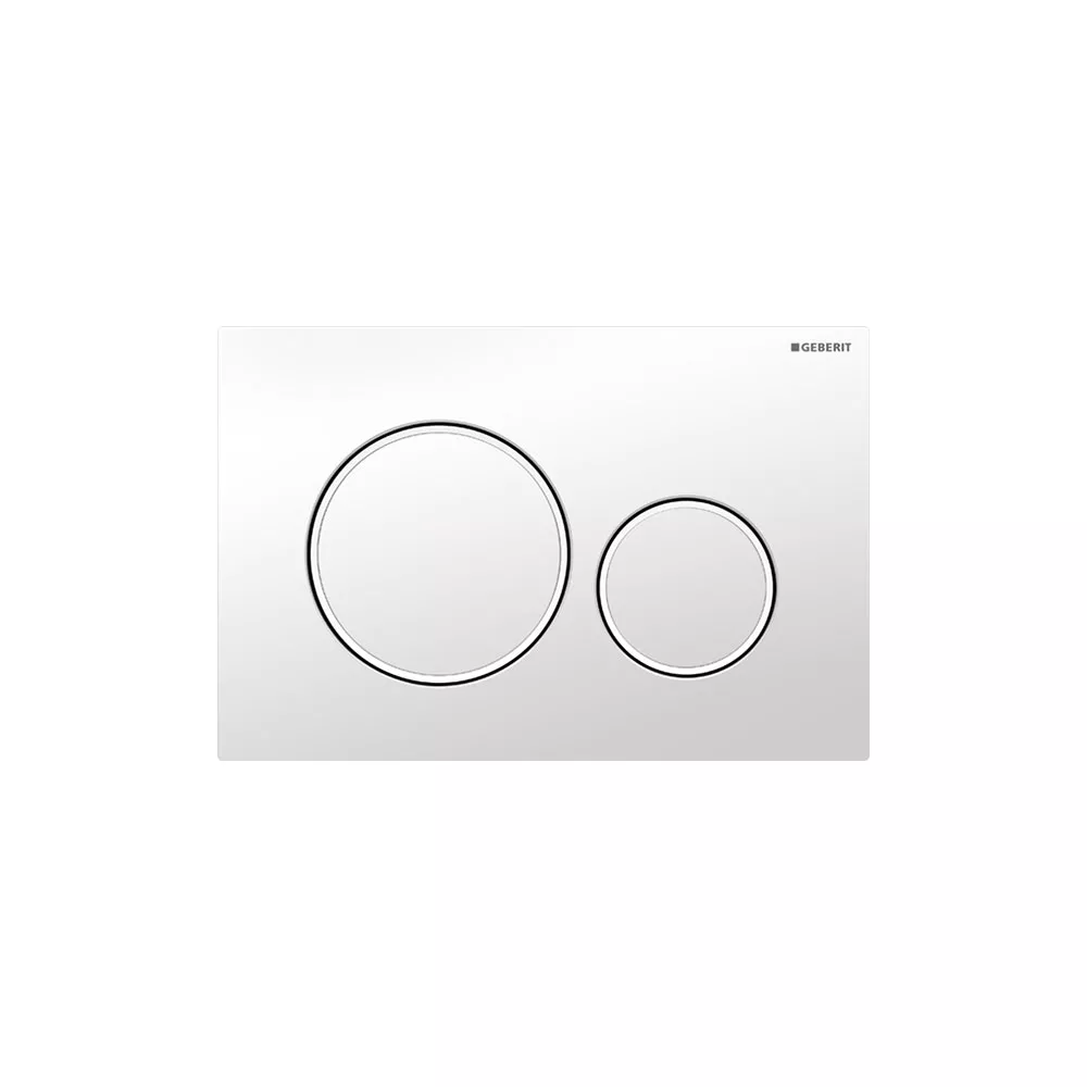 115882111-6929a823dbcdf Geberit Push Plate Gloss white with matte white accent , Sigma20GW 115.882.11.1 - Image 1