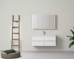 New Hamilton Federation Slim Wall Hung Cabinet Matte White LK-FH1221NW-MW