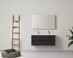 New Hamilton Federation Slim Wall Hung Cabinet Matte Black LK-FH1221NW-MB - Image 2