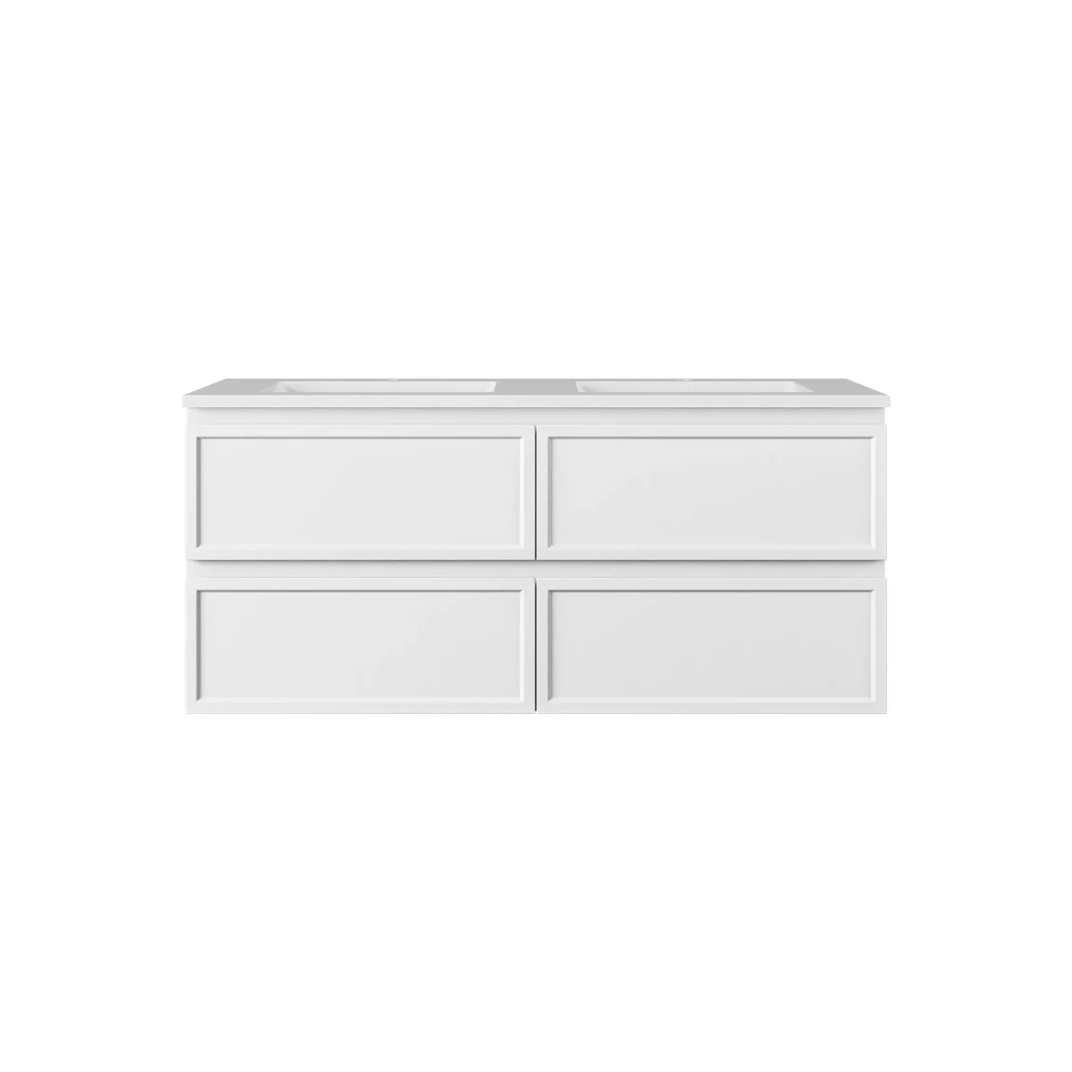 New Hamilton Federation Slim Wall Hung Cabinet Matte White LK-FH1221NW-MW - Image 3