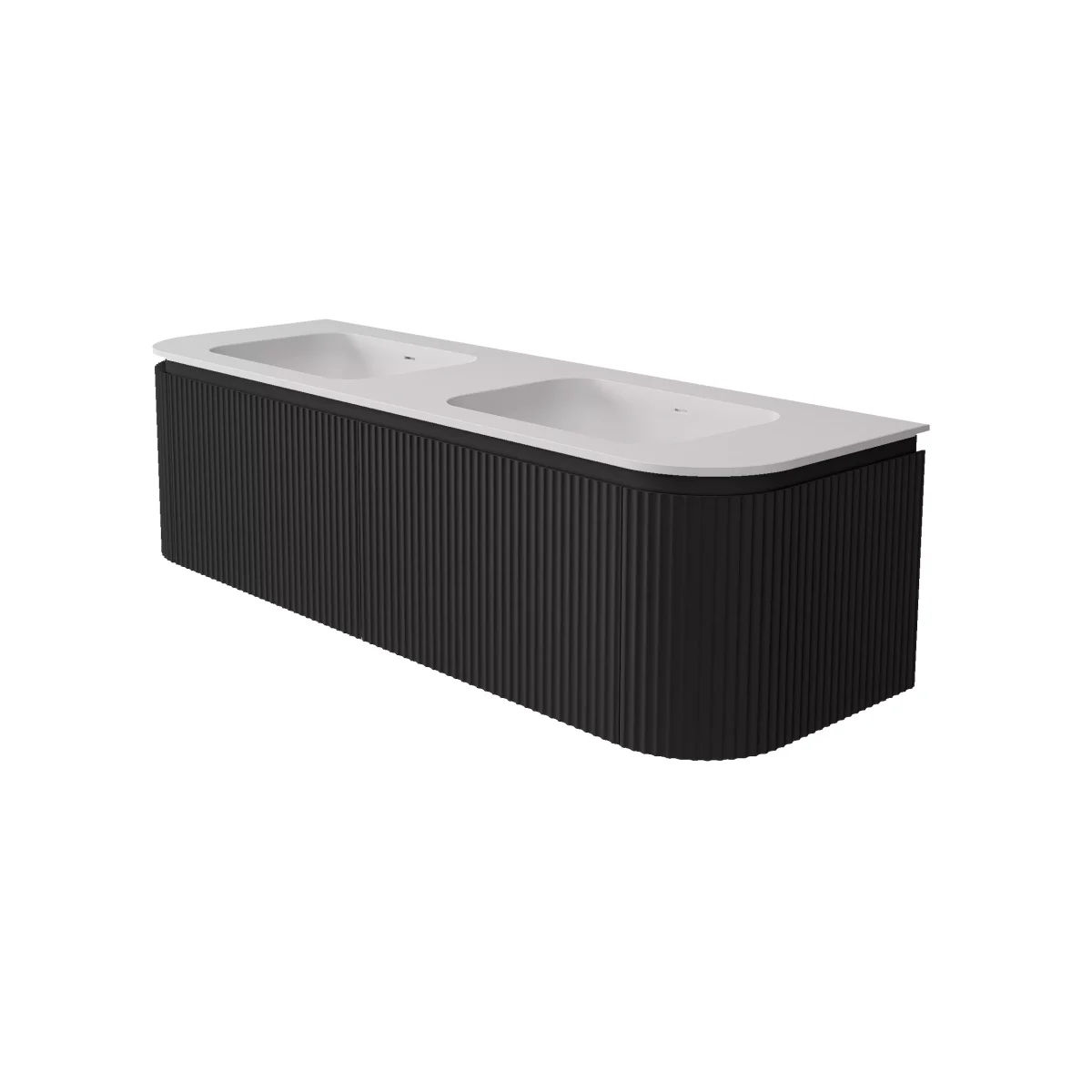 Estella Modern Wall Hung Vanity PVC Cabinet LK-ME1521W-MB - Image 3