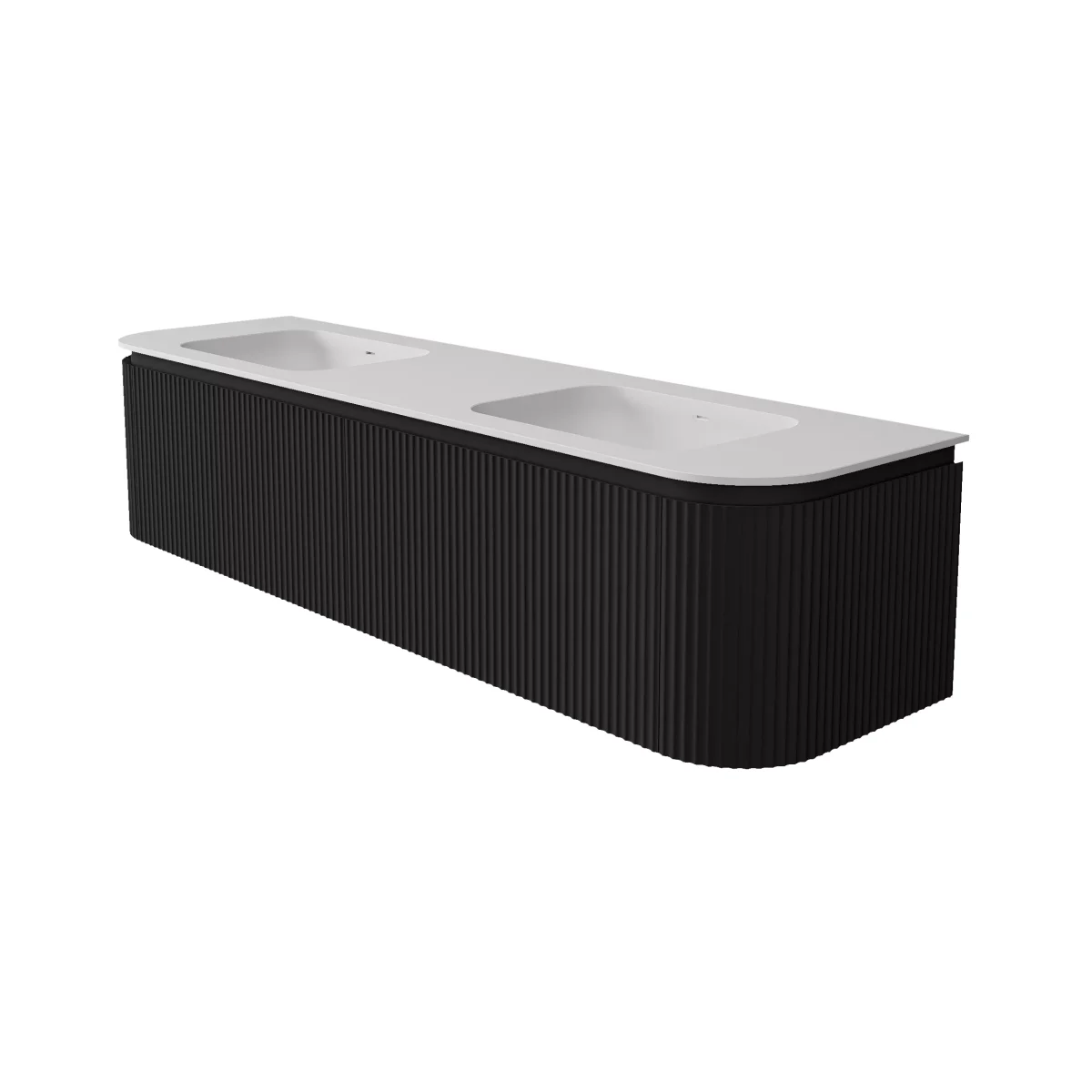 Estella Modern Wall Hung Vanity PVC Cabinet LK-ME1800W-MB - Image 4
