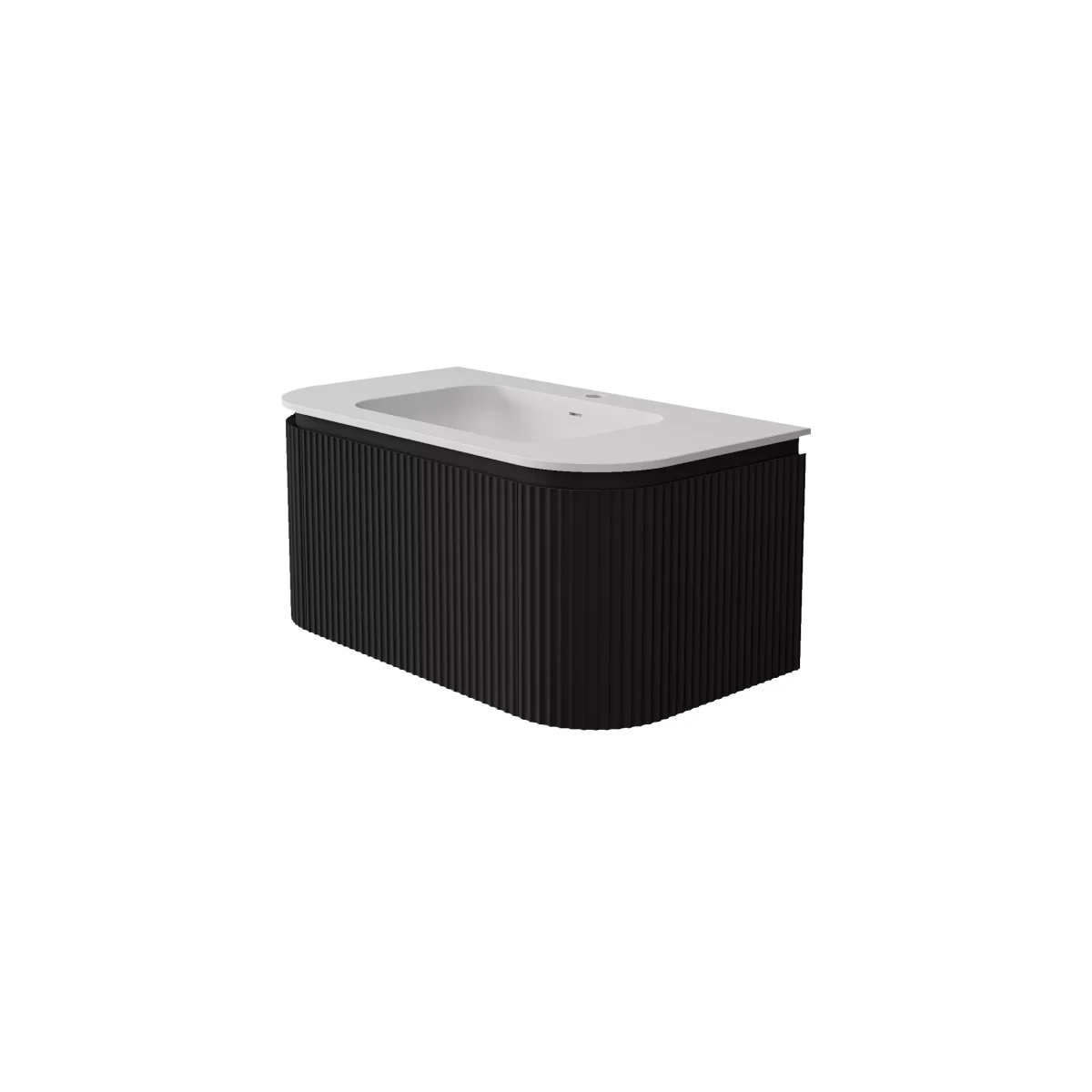 Estella Modern Wall Hung Vanity PVC Cabinet LK-ME1200W-MB - Image 2