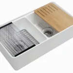 Orta Fireclay Buttler Workstation Sink 835mm LK-S-OFFC835