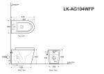 Agena Rimless Wall Faced Floor Toilet Pan LK-AG104WFP - Image 2