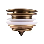 Mushroom Brass Pop-Up Waste (No Overflow) - Image 3