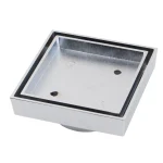 Brass Tile Insert Floor Drain (90mm Outlet)