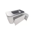 Estella Modern Wall Hung Vanity PVC Cabinet LK-ME1521W-MW - Image 5