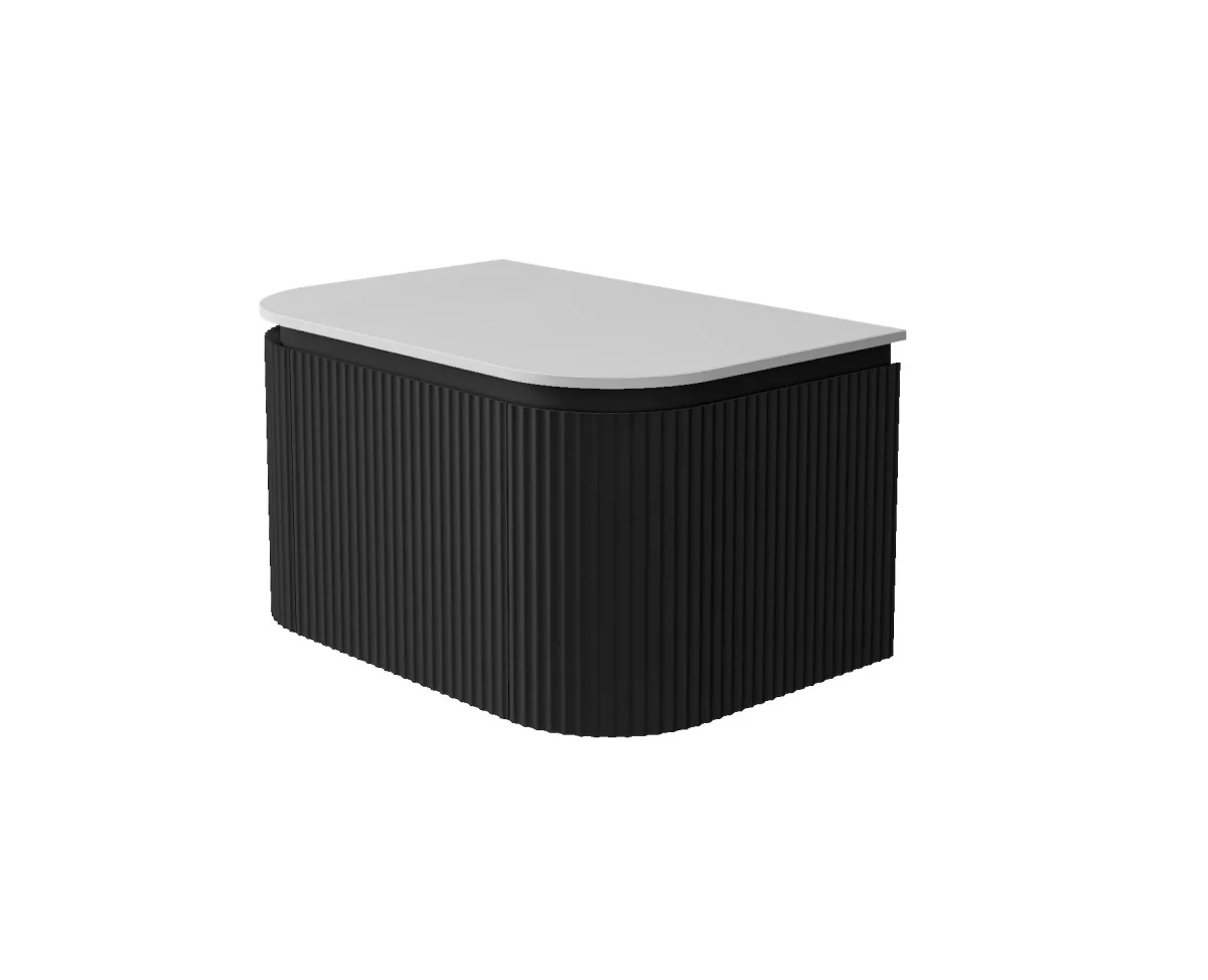 Estella Modern Wall Hung Vanity PVC Cabinet LK-ME750W-MB - Image 2