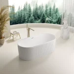 Florence Fluted standing bathtub With Overflow LK-FR1500/1700