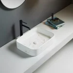 Kliff Fine Ceramic Above Counter Basin LK-KA500-MCW