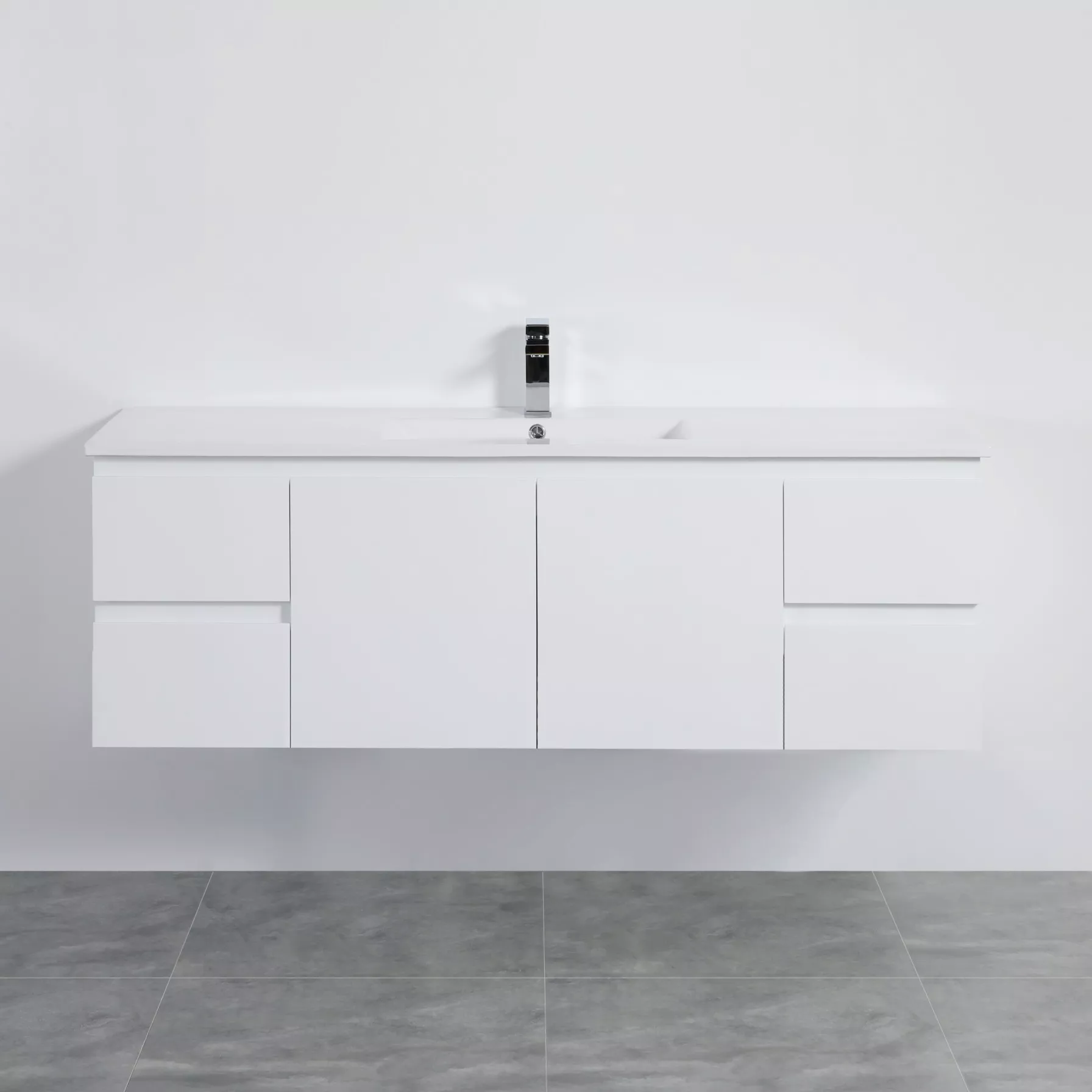 lk-al154dw-ct154d-1-6929a714153c0 Alpha Wall Hung PVC Vanity with soft closing LK-AL154W - Image 1