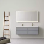New Hamilton Federation Slim Wall Hung Cabinet Matte Grey LK-FH1521NW-MG
