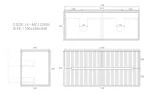 Cabarita Morden Wall Hung PVC Cabinet, Matte White LK-MC1220W-MW - Image 3