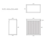 Crete Mini Wall Hung PVC Cabinet LK-MC42W-MB - Image 3