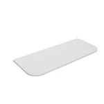 Solid Surface Plain Slab Curve- Matte White - Image 3