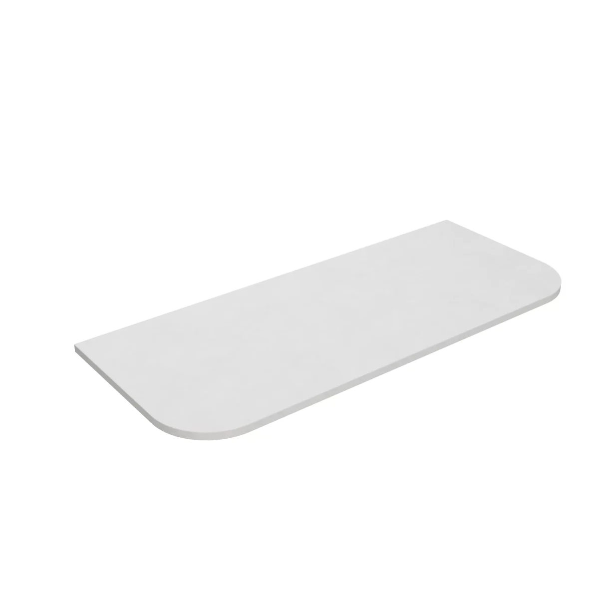 Solid Surface Plain Slab Curve- Matte White - Image 3