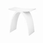 Perry Solid Surface Stone Bath Stool LK-SPBS420-MW