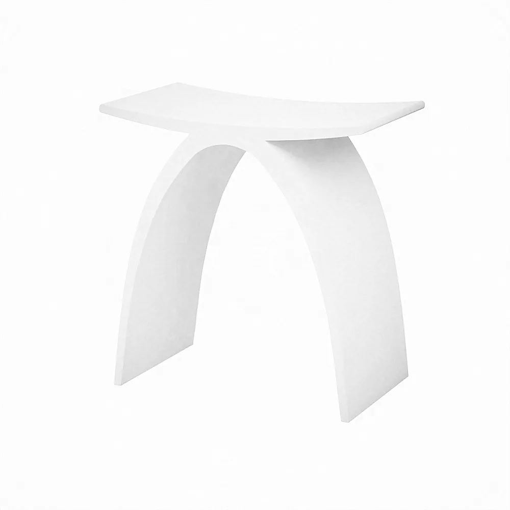 lk-spbs420-mw-69294fb46c57f Perry Solid Surface Stone Bath Stool LK-SPBS420-MW - Image 1