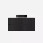 Cabarita Morden Wall Hung PVC Cabinet, Matte Black LK-MC1200W-MB
