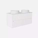 Cabarita Morden Wall Hung PVC Cabinet, Matte White LK-MC1220W-MW - Image 2