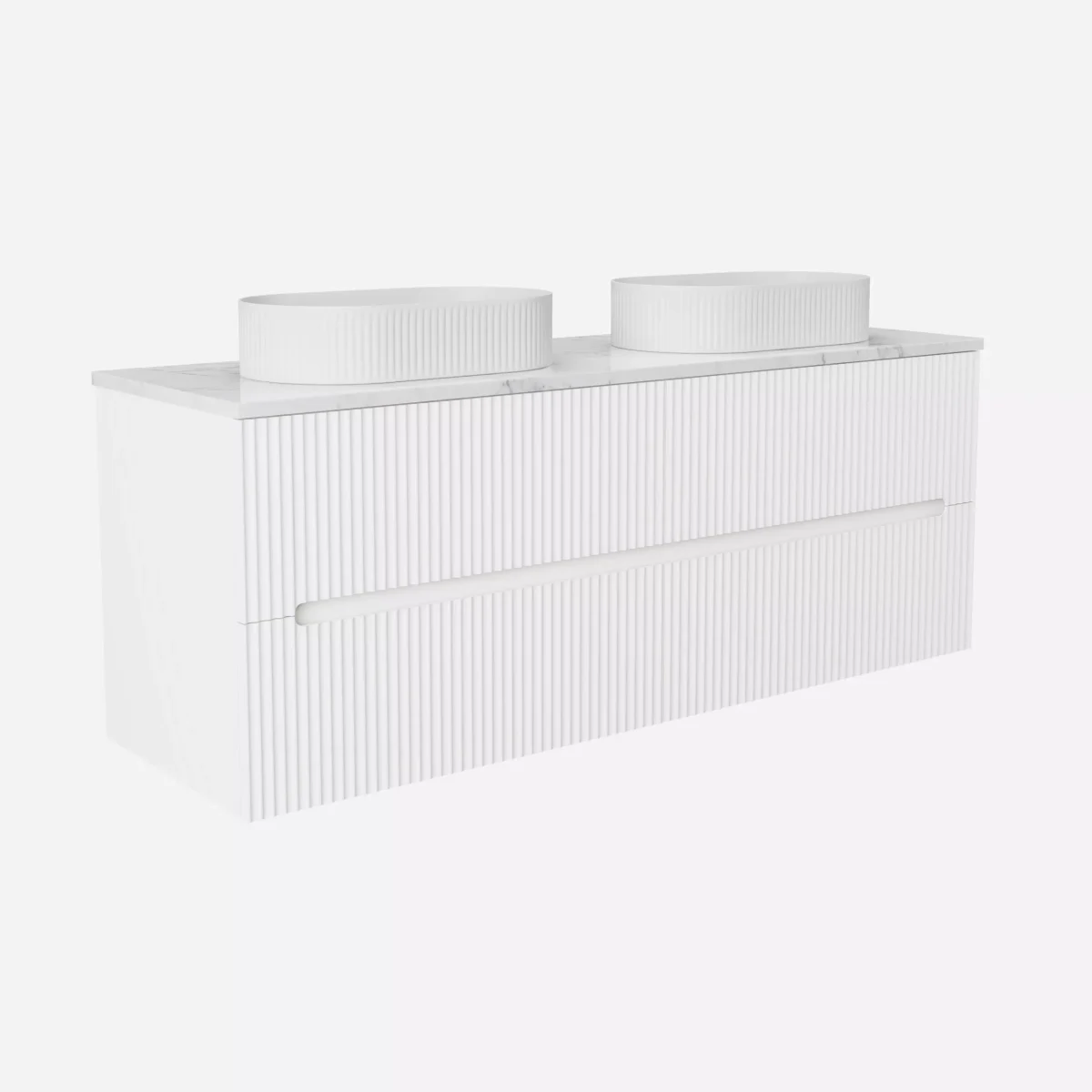 Cabarita Morden Wall Hung PVC Cabinet, Matte White LK-MC1520W-MW - Image 2