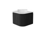Estella Modern Wall Hung Vanity PVC Cabinet LK-ME600W-MB - Image 2
