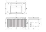 Estella Modern Wall Hung Vanity PVC Cabinet LK-ME900W-MW - Image 3