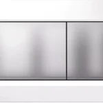Geberit Fingerprint-resistant matt white plate & buttons with chrome trim, Sigma30JT,115.883.JT.1