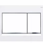 Geberit Push Plate, ABS Square push plate White/chrome/white, Sigma30KJ ,115.883.KJ.1