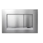 Geberit Push Plate ABS White plate with Gold Trim, Sigma30KK, 115.883.KK.1