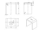 Chasey Solid Surface Stone Bath Stool LK-SCBS400-MW - Image 2