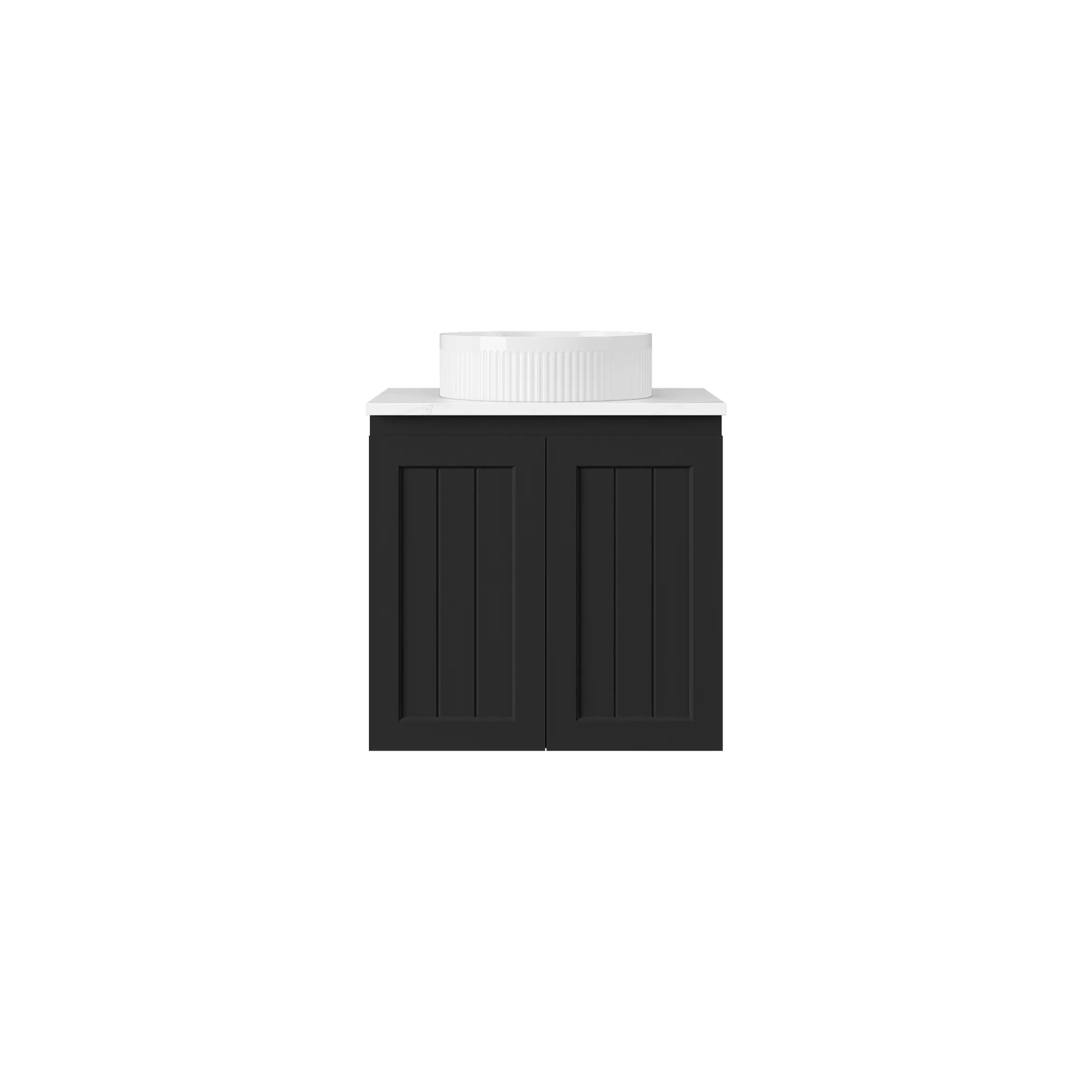 600b-69336c917abc7 Archill Federation Wall Hung Matte Black PVC Cabinet LK-FA64W-MB - Image 1
