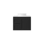 Archill Federation Wall Hung Matte Black PVC Cabinet LK-FA74LW-MB