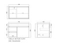Camden Mordern Wall Hung Cabinet Prime Oak LK-MC74LW-PO - Image 4