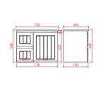 Archill Federation Wall Hung Matte Black PVC Cabinet LK-FA74RW-MB - Image 2