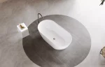 Ellips Slim Acrylic Free Standing None Overflow Bathtub LK-EL - Image 4