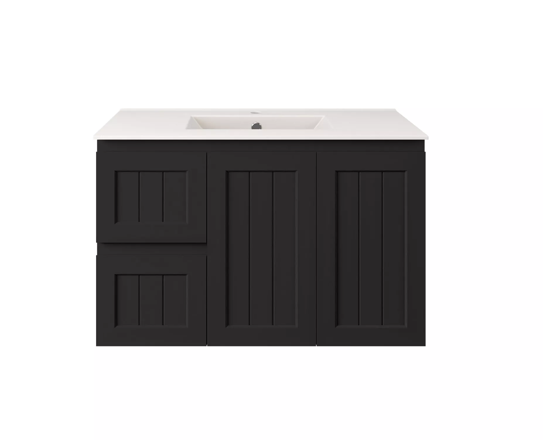 lk-fa93lw-mb-692fcdc3e9bf8 Archill Federation Wall Hung Matte White Ensuite PVC Cabinet LK-FA93LW-MB - Image 1