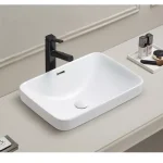 Kliff Fine Ceramic Insert Basin with Overflow LK-KIS-OF