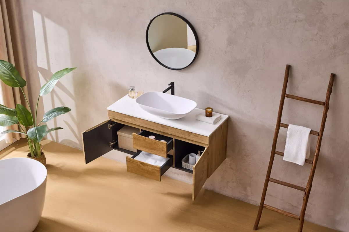 Camden Mordern Wall Hung Cabinet Prime Oak LK-MC1521W-PO - Image 3