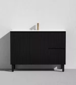Crete Modern Free Standing Vanity Matte Black LK-MC124RL-MB