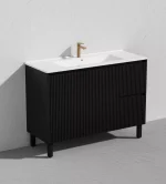 Crete Modern Free Standing Vanity Matte Black LK-MC124RL-MB - Image 2