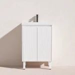 Crete Modern Free Standing Vanity Matte White LK-MC64L-MW