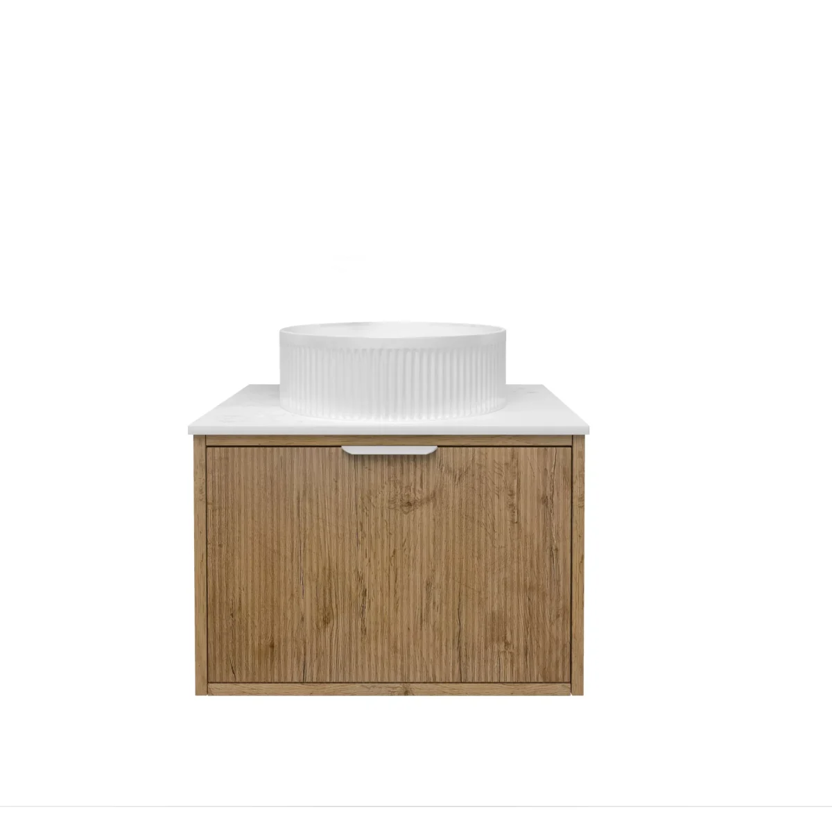 Kliff Fluted Wood Grain Vanities Prime Oak LK-MK600W-PO - Image 3