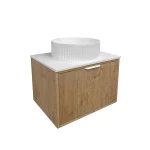 Kliff Fluted Wood Grain Vanities Prime Oak LK-MK600W-PO - Image 2