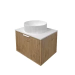 Kliff Fluted Wood Grain Vanities Prime Oak LK-MK600W-PO - Image 4